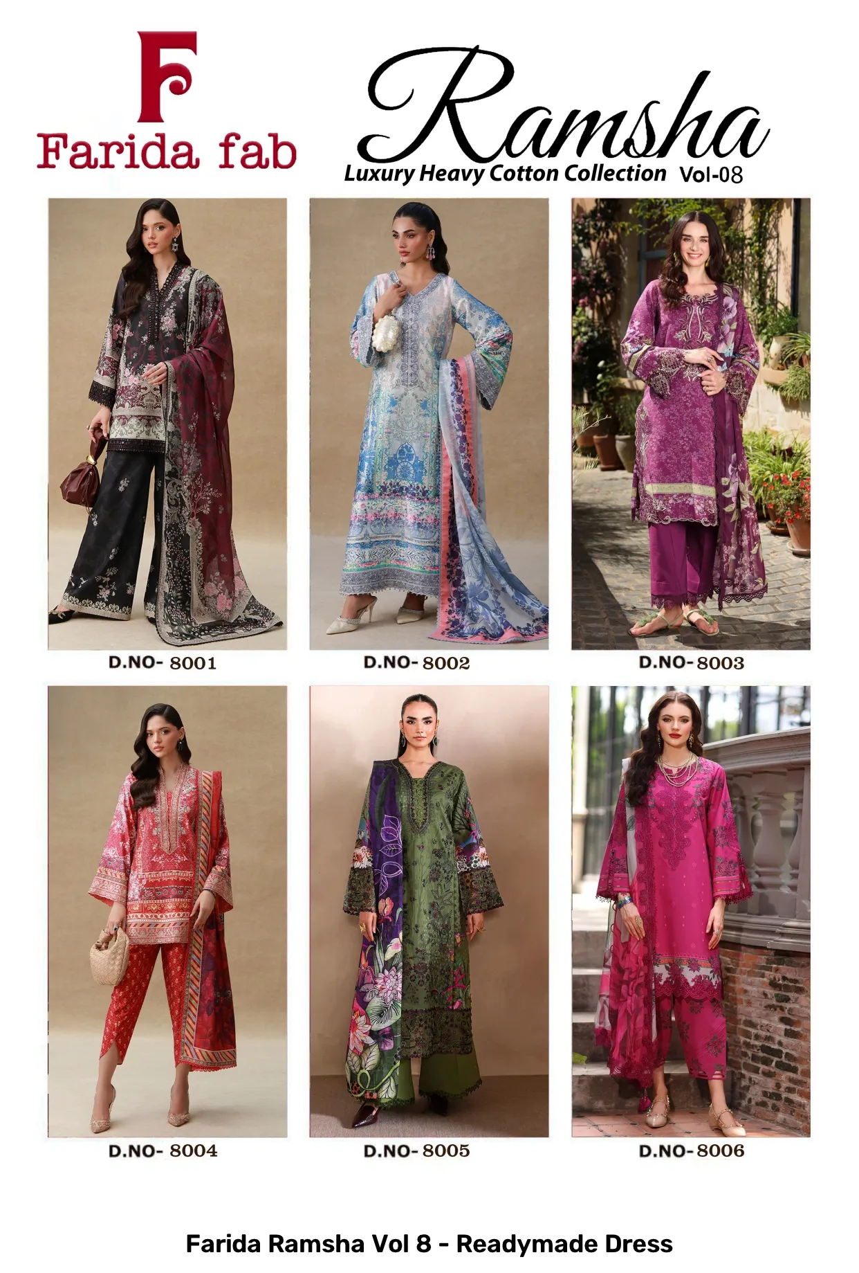 Farida Ramsha Vol 8 - Readymade Dress - Image 2