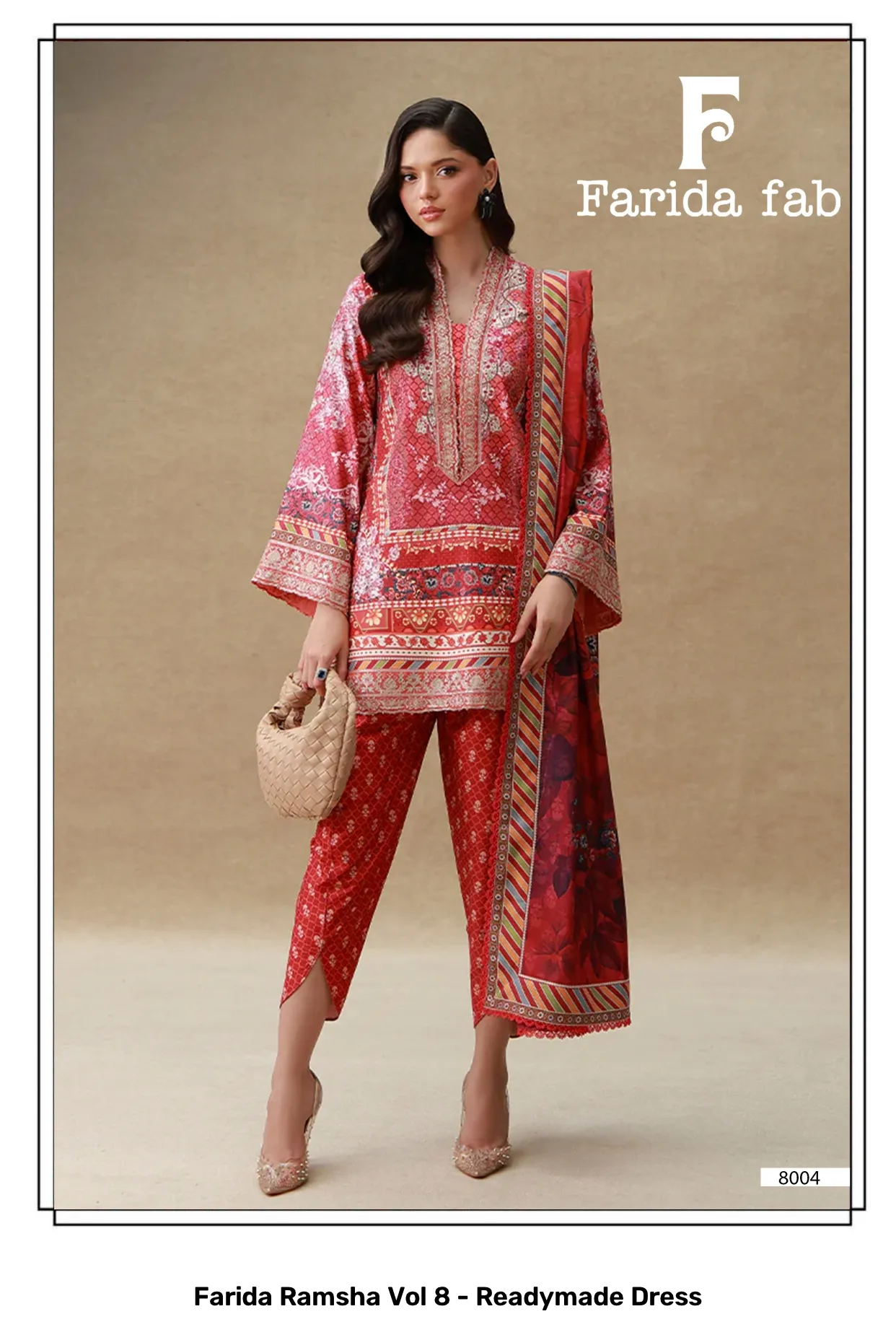 Farida Ramsha Vol 8 - Readymade Dress - Image 4