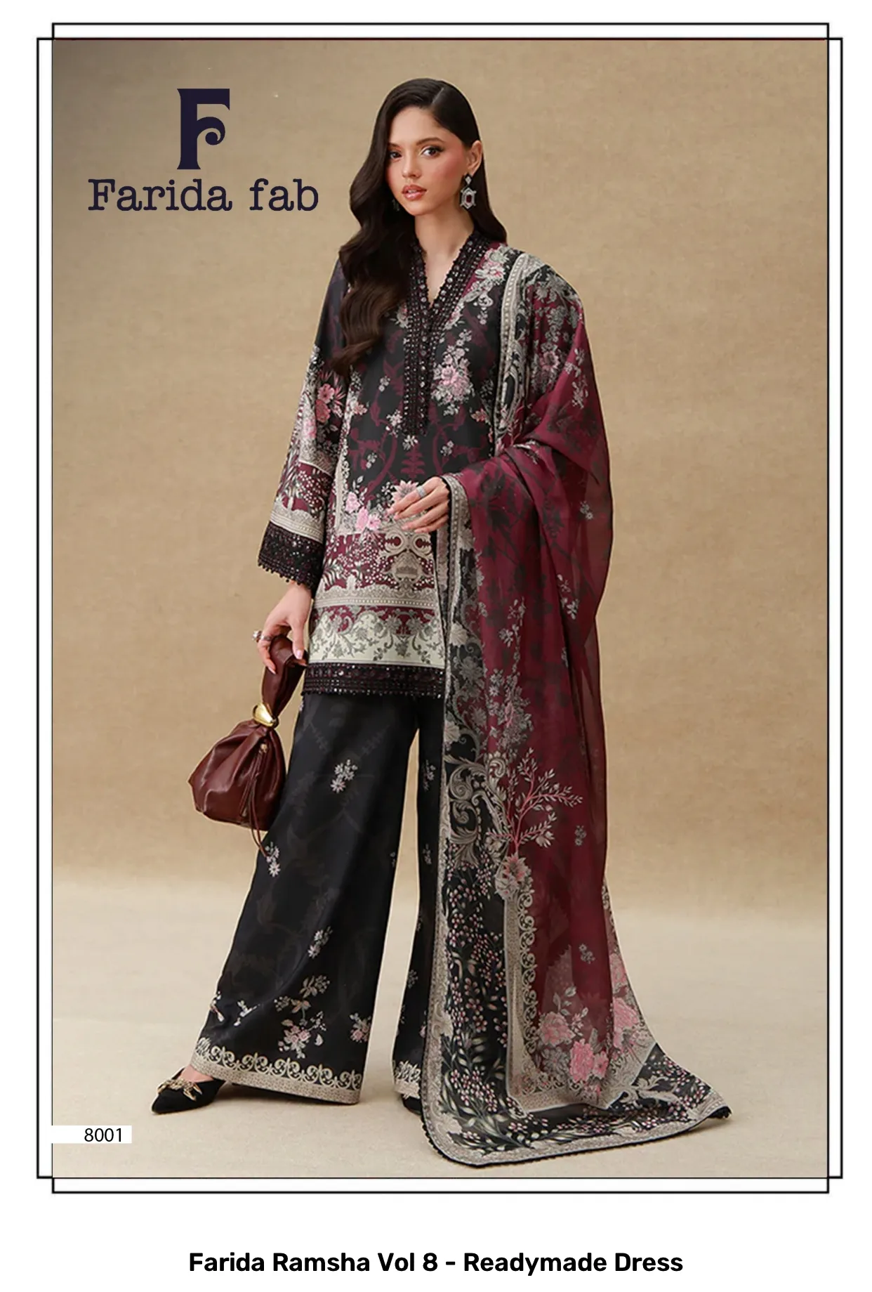 Farida Ramsha Vol 8 - Readymade Dress - Image 6