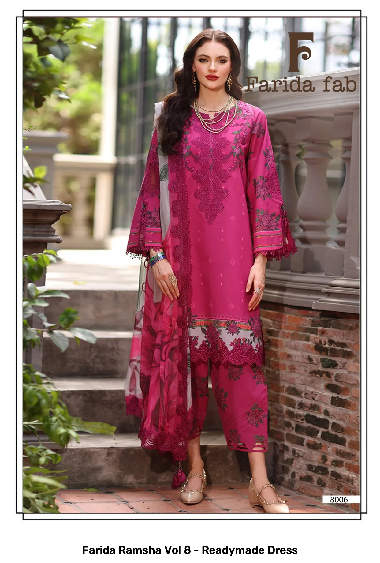 Farida Ramsha Vol 8 - Readymade Dress - Image 7