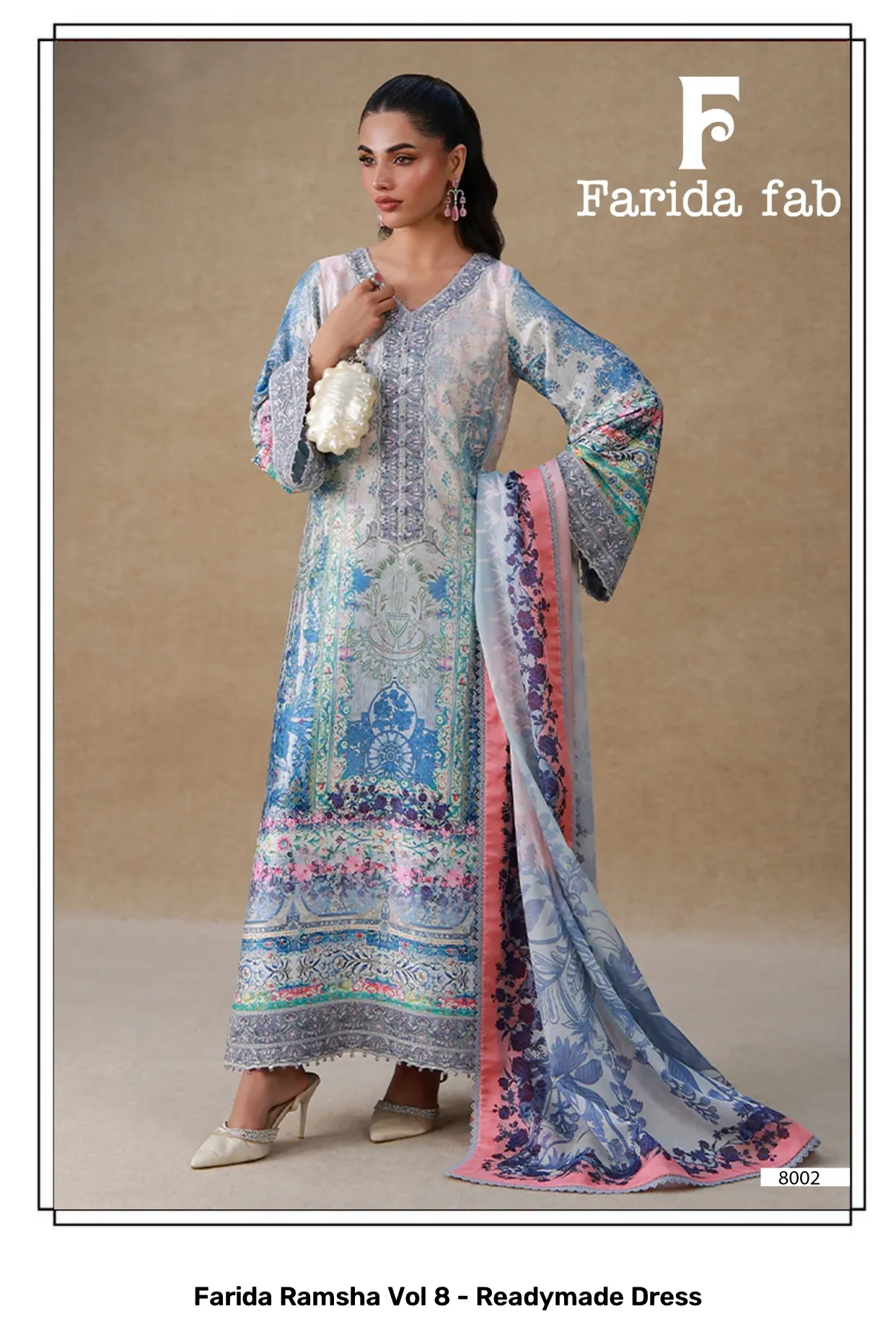 Farida Ramsha Vol 8 - Readymade Dress - Image 8