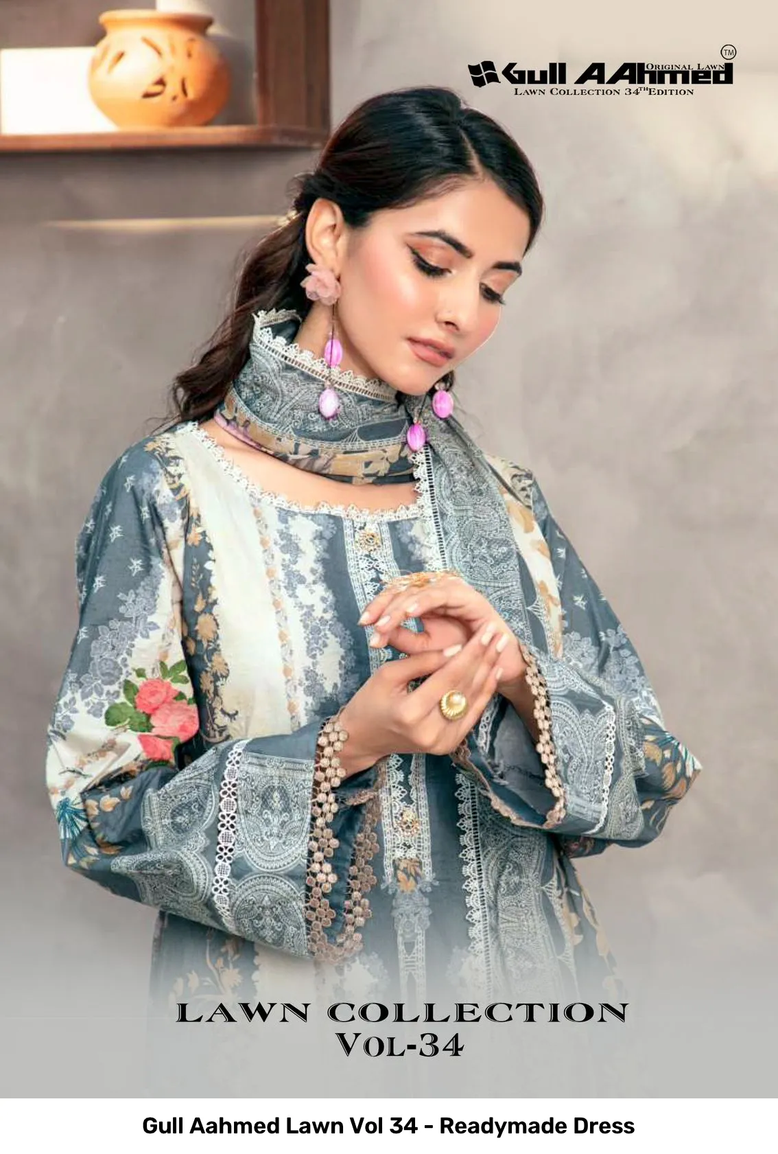 Gull Aahmed Lawn Vol 34 - Readymade Dress