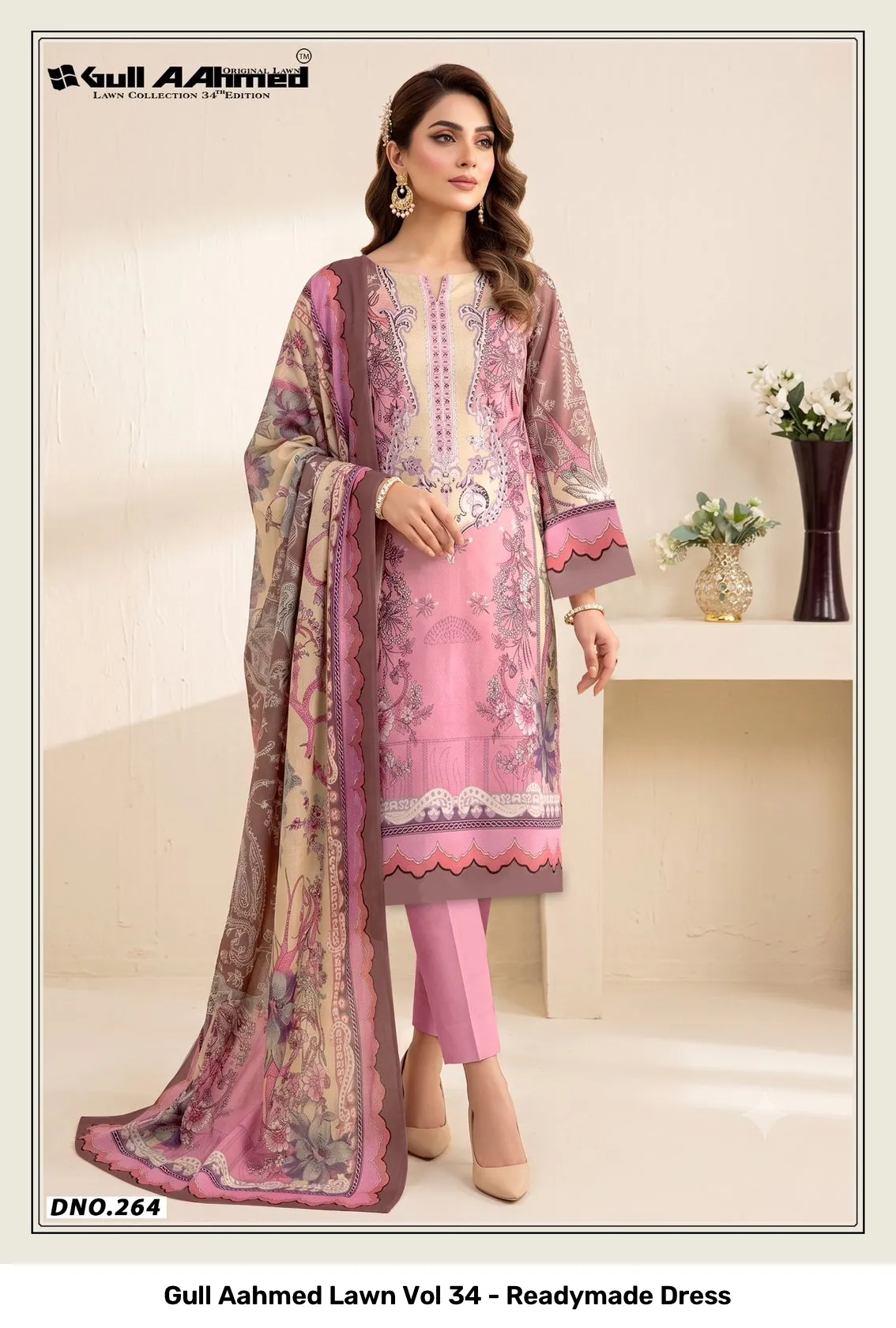Gull Aahmed Lawn Vol 34 - Readymade Dress - Image 8
