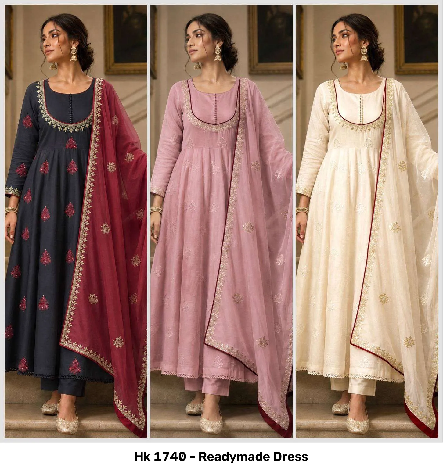 Hk 1740 - Readymade Dress - Image 2