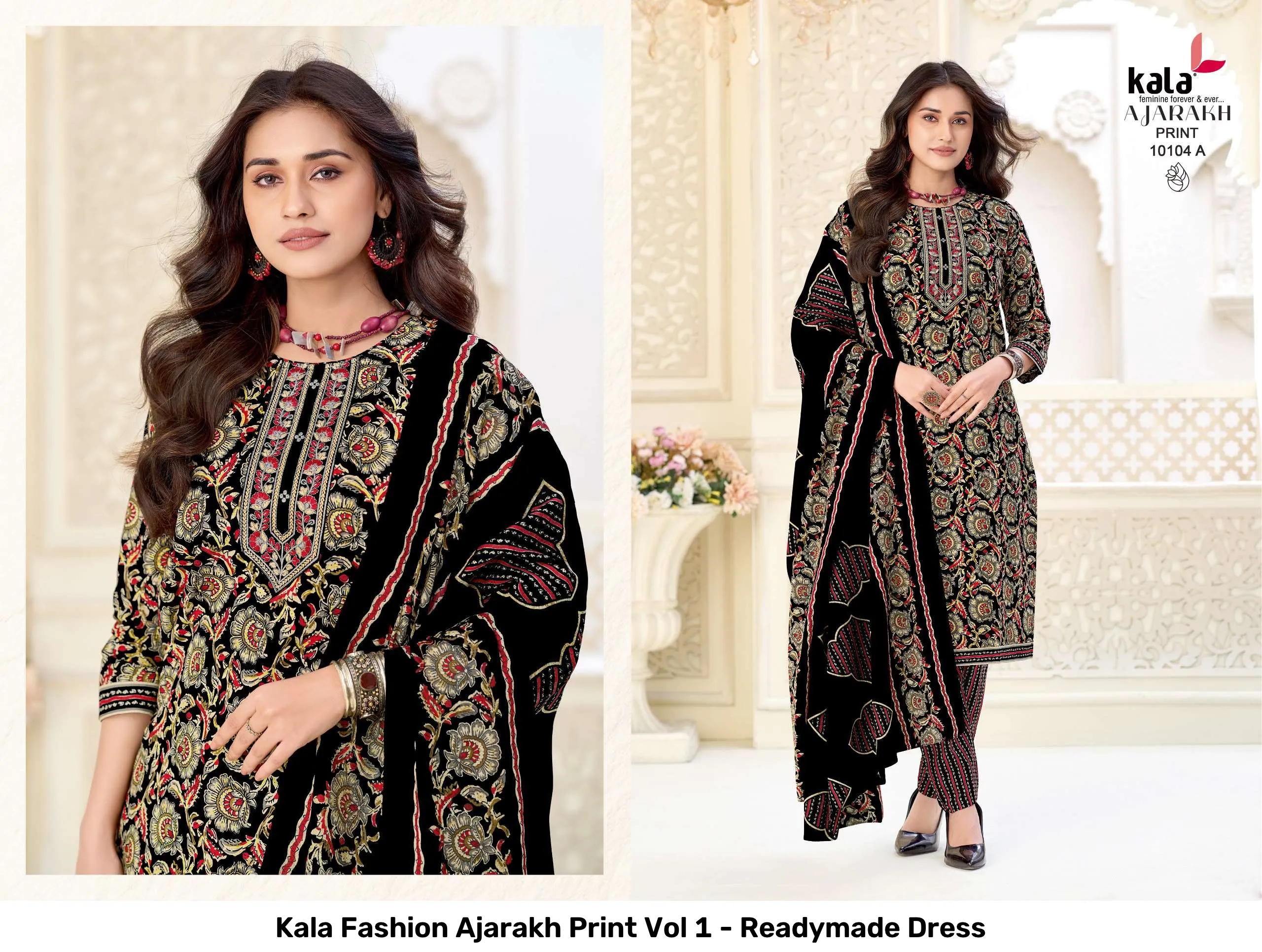 Kala Fashion Ajarakh Print Vol 1 - Readymade Dress - Image 3