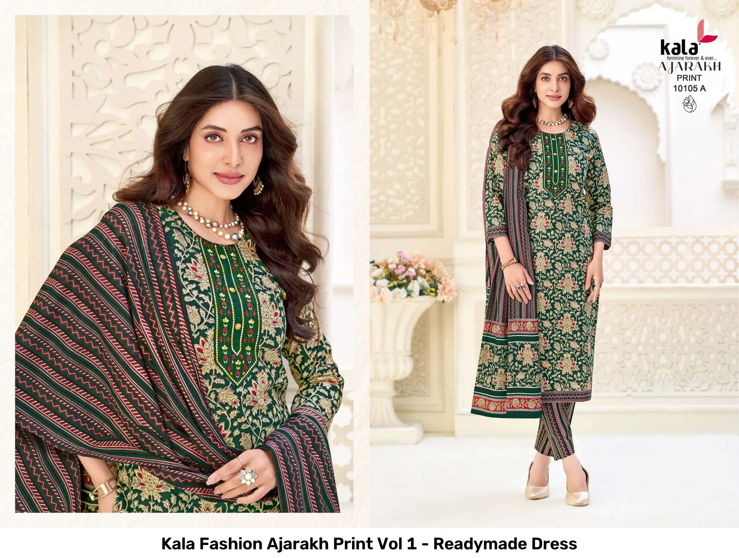 Kala Fashion Ajarakh Print Vol 1 - Readymade Dress - Image 4