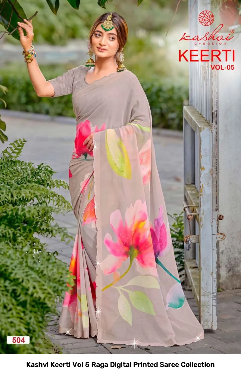 Kashvi Keerti Vol 5 Raga Digital Printed Saree Collection - Image 2