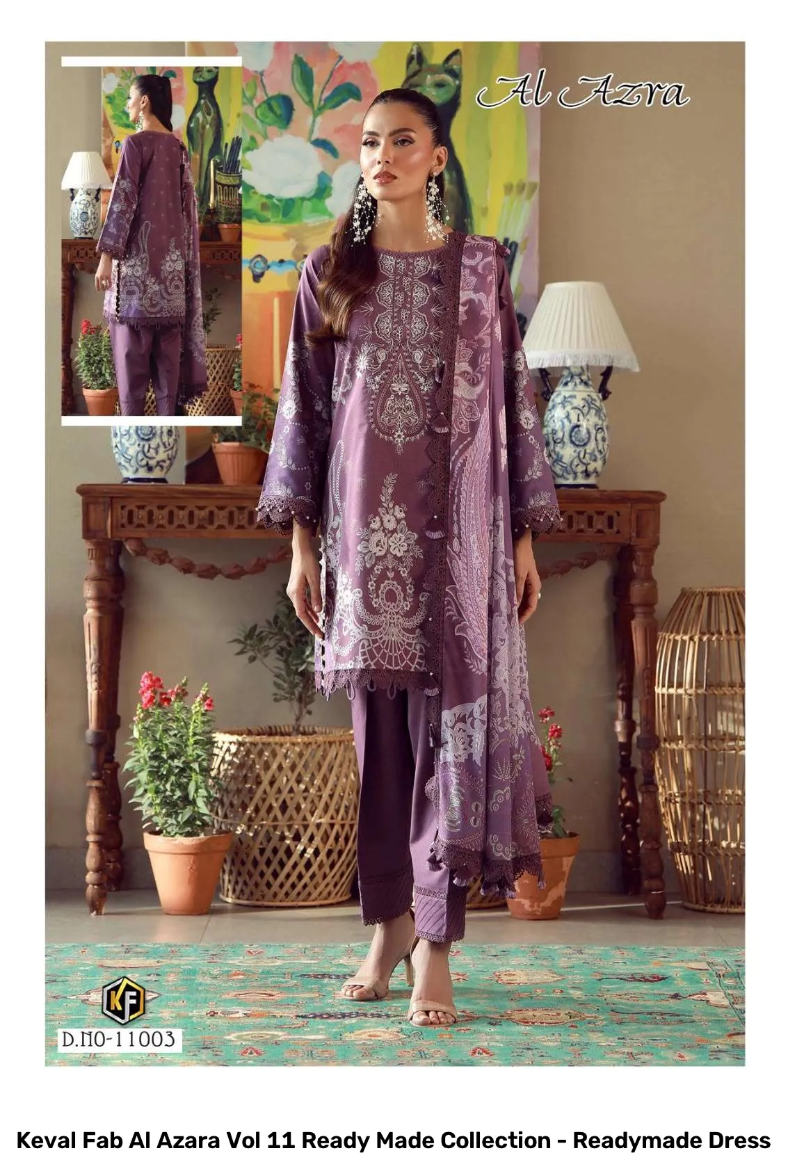 Keval Fab Al Azara Vol 11 Ready Made Collection - Readymade Dress - Image 8