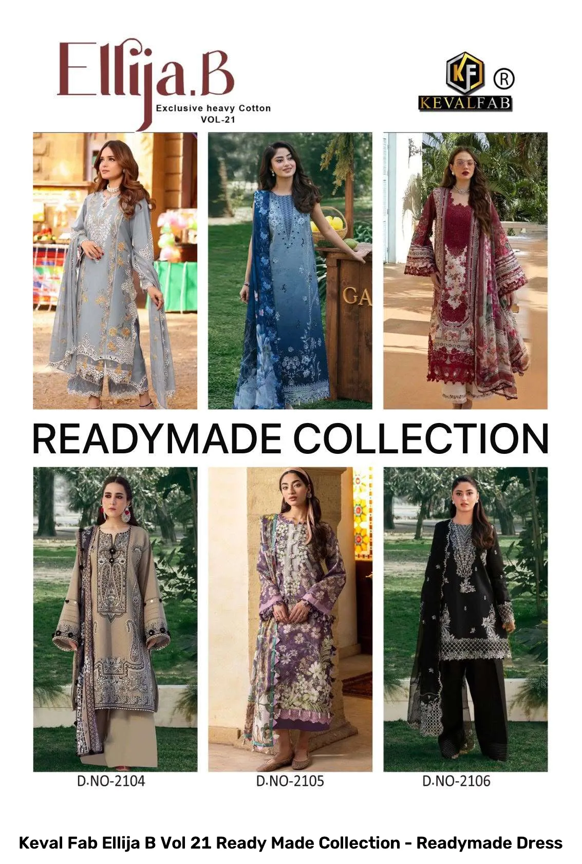 Keval Fab Ellija B Vol 21 Ready Made Collection - Readymade Dress - Image 6