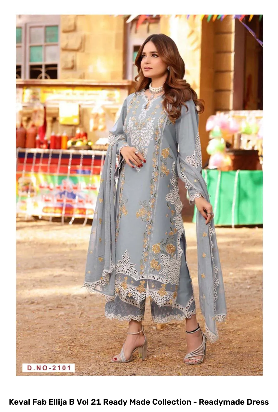 Keval Fab Ellija B Vol 21 Ready Made Collection - Readymade Dress - Image 9