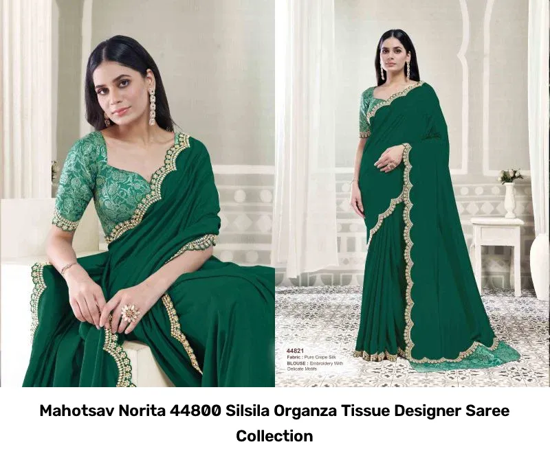Mahotsav Norita 44800 Silsila Organza Tissue Designer Saree Collection - Image 18
