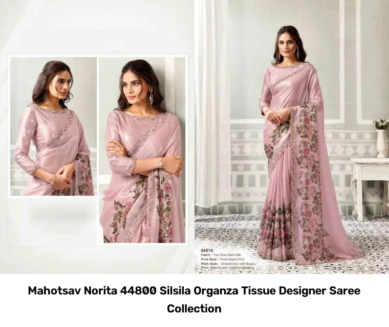 Mahotsav Norita 44800 Silsila Organza Tissue Designer Saree Collection - Image 19
