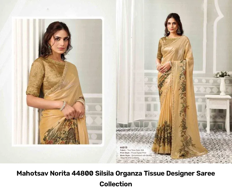Mahotsav Norita 44800 Silsila Organza Tissue Designer Saree Collection - Image 6