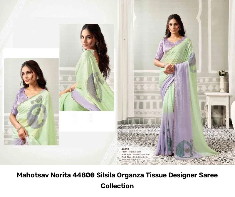 Mahotsav Norita 44800 Silsila Organza Tissue Designer Saree Collection - Image 7