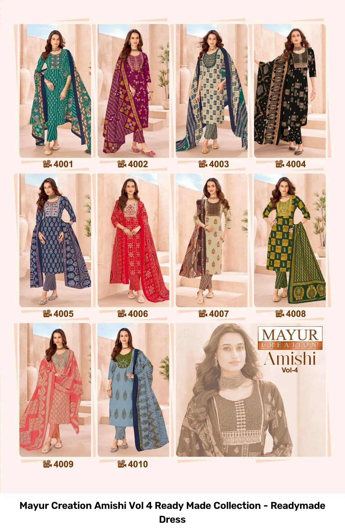 Mayur Creation Amishi Vol 4 Ready Made Collection - Readymade Dress - Image 11