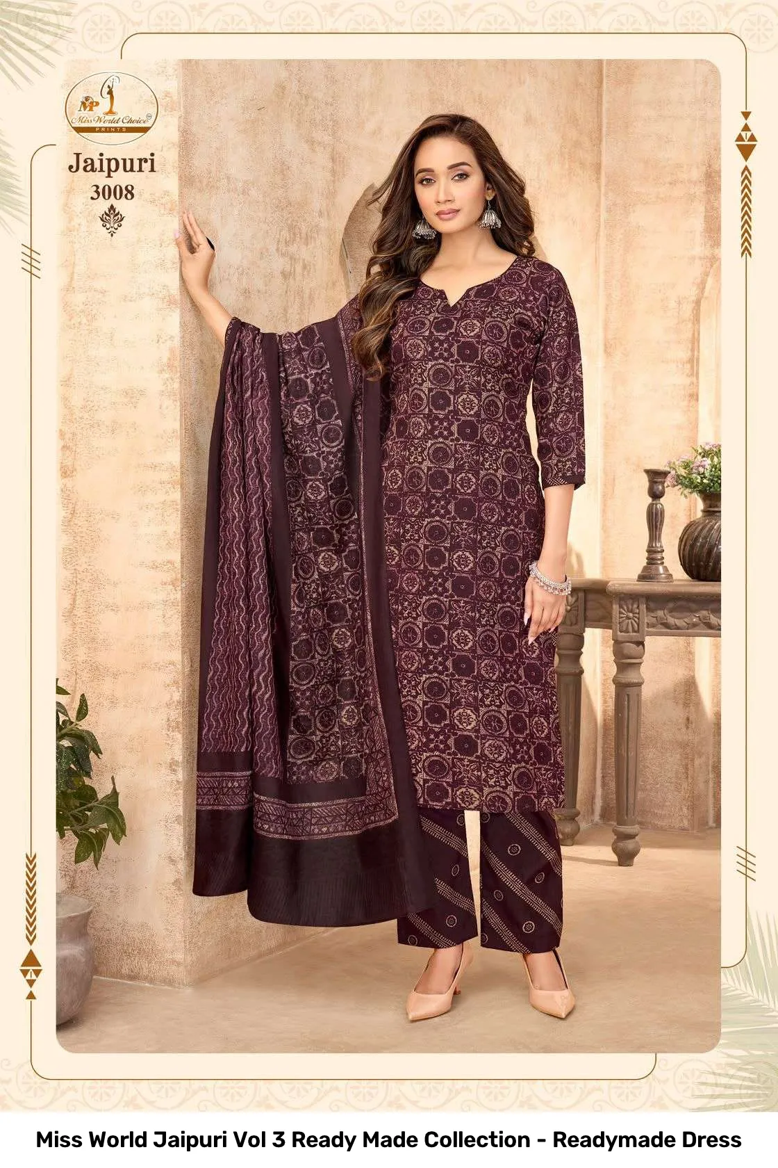 Miss World Jaipuri Vol 3 Ready Made Collection - Readymade Dress - Image 7
