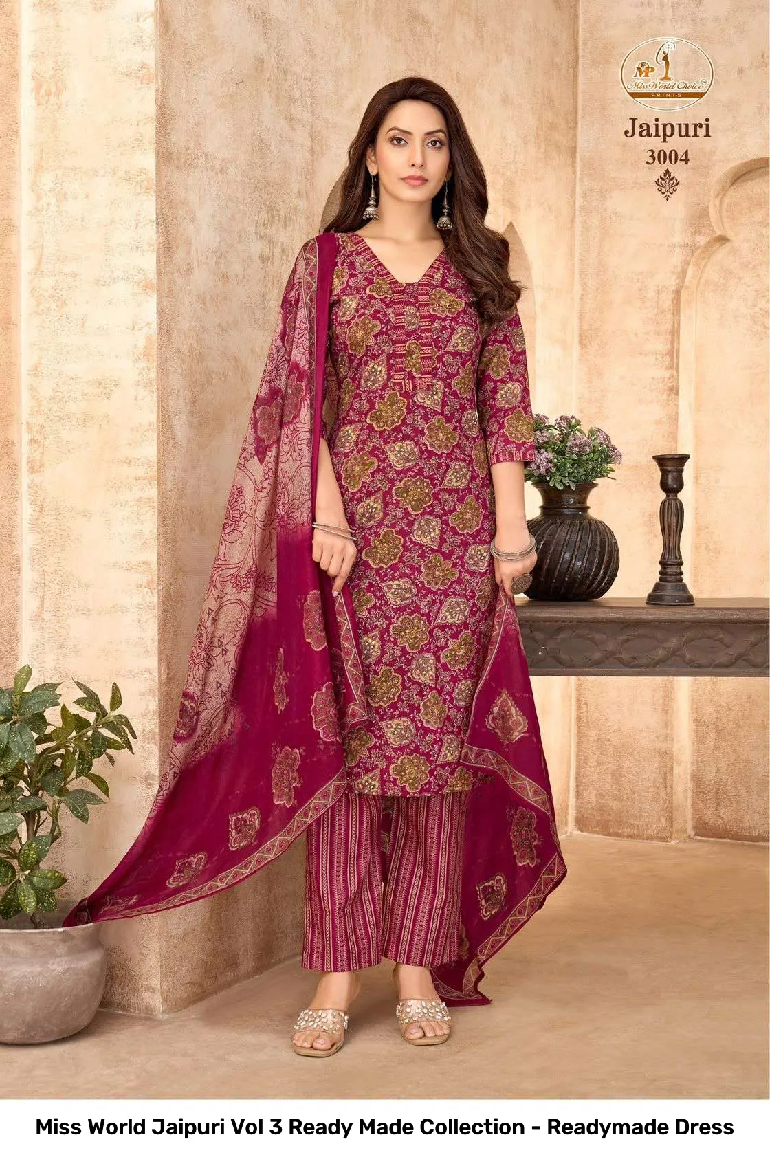 Miss World Jaipuri Vol 3 Ready Made Collection - Readymade Dress - Image 8