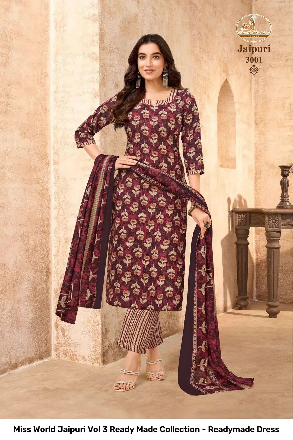 Miss World Jaipuri Vol 3 Ready Made Collection - Readymade Dress - Image 9