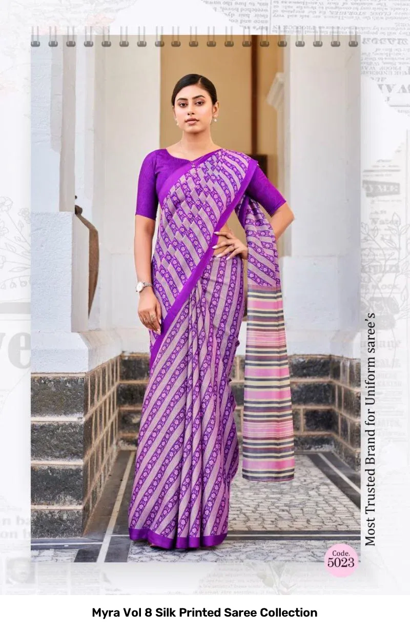 Myra Vol 8 Silk Printed Saree Collection