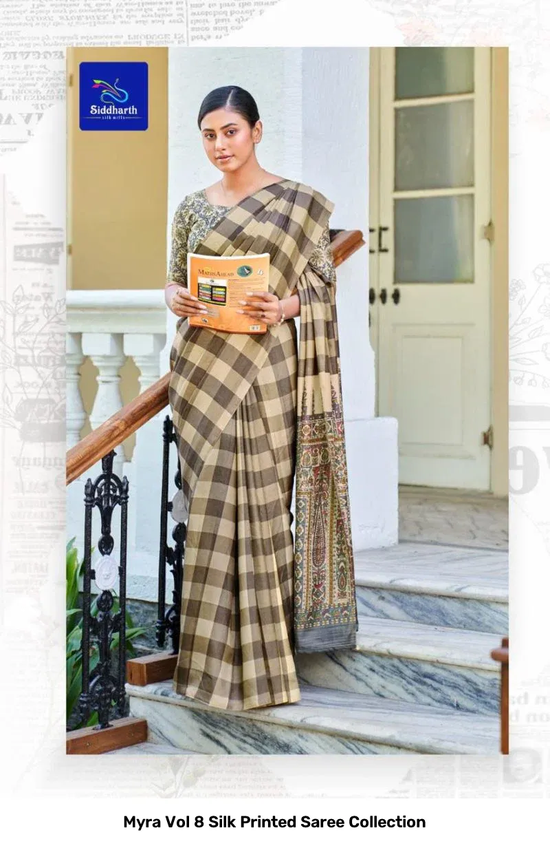 Myra Vol 8 Silk Printed Saree Collection - Image 10