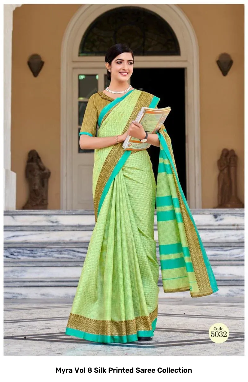 Myra Vol 8 Silk Printed Saree Collection - Image 11