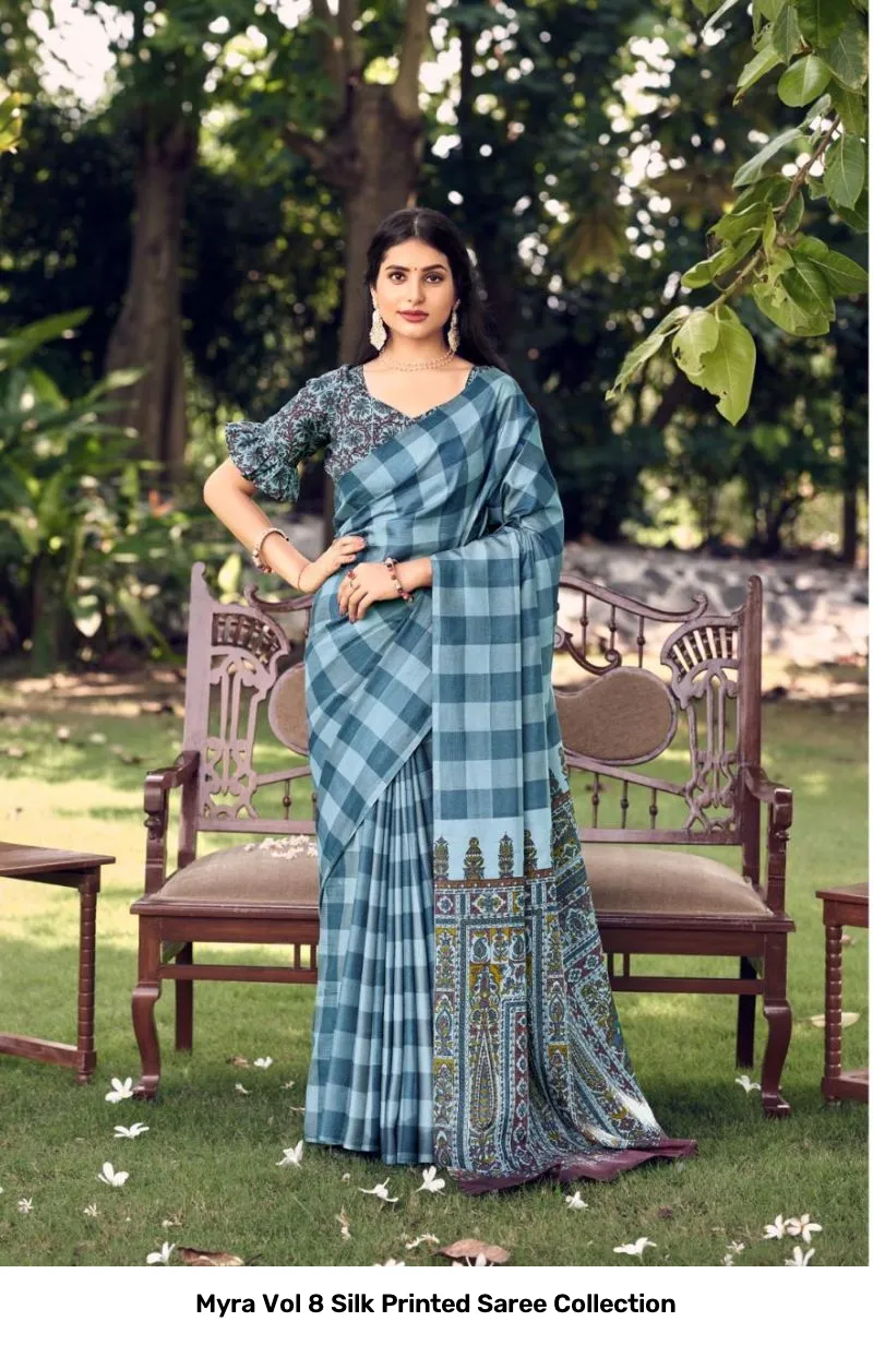 Myra Vol 8 Silk Printed Saree Collection - Image 5