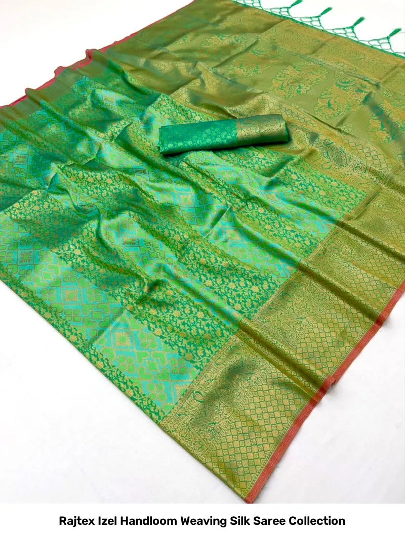 Rajtex Izel Handloom Weaving Silk Saree Collection - Image 10