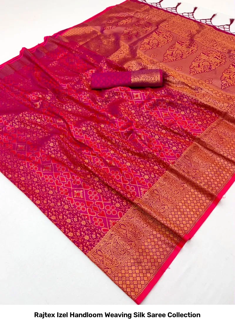 Rajtex Izel Handloom Weaving Silk Saree Collection - Image 11