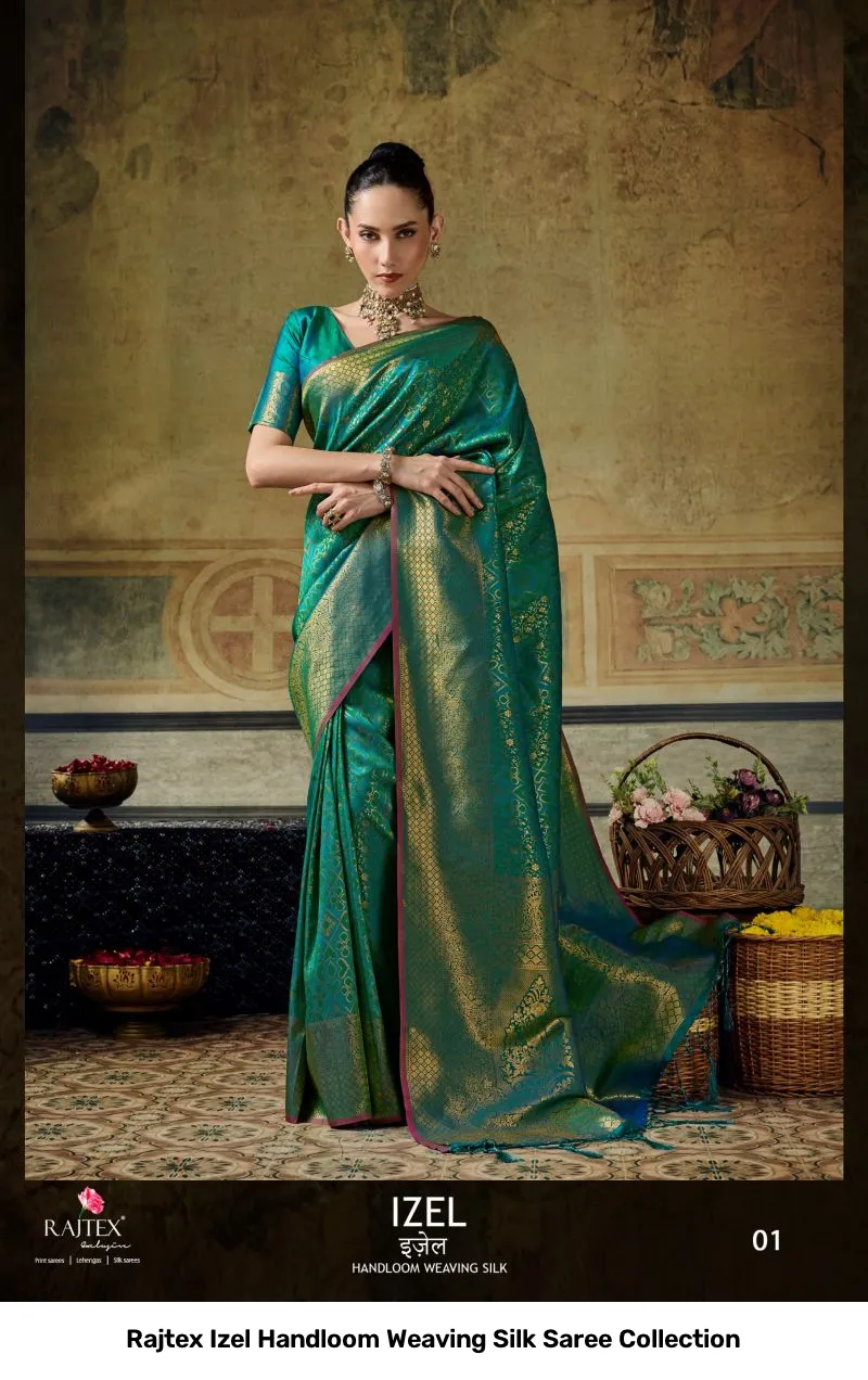 Rajtex Izel Handloom Weaving Silk Saree Collection - Image 5