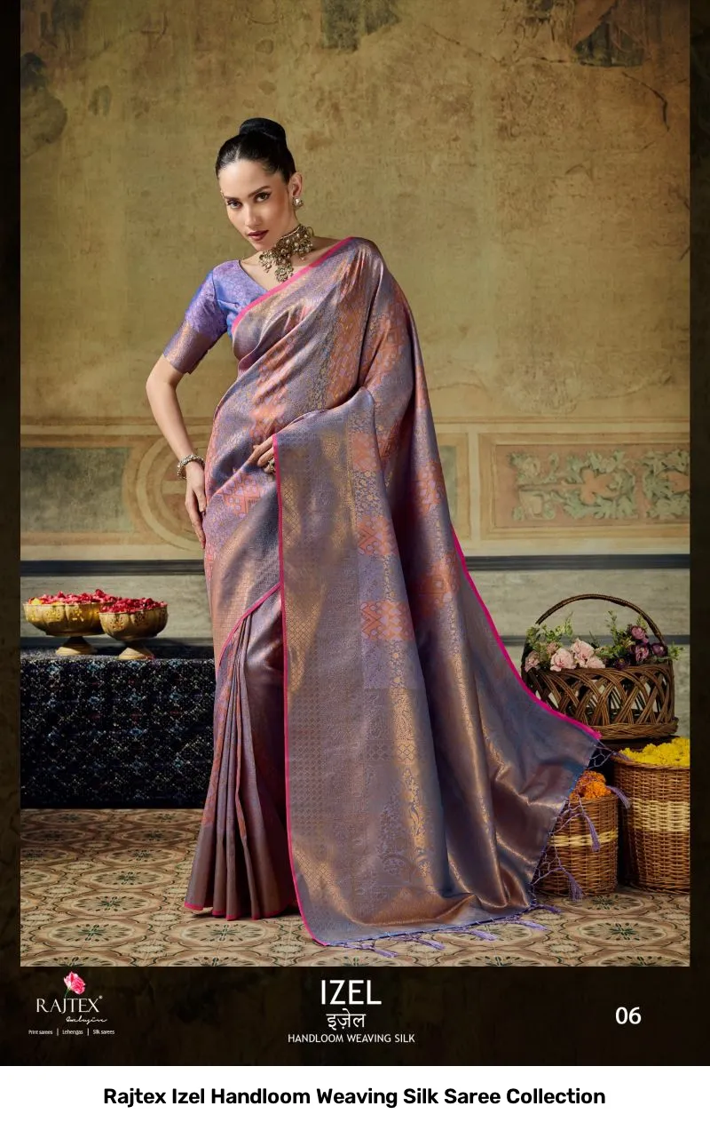 Rajtex Izel Handloom Weaving Silk Saree Collection - Image 6