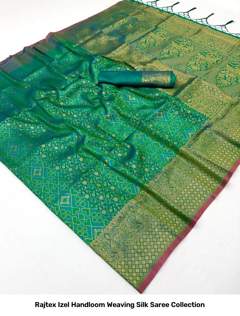Rajtex Izel Handloom Weaving Silk Saree Collection - Image 7