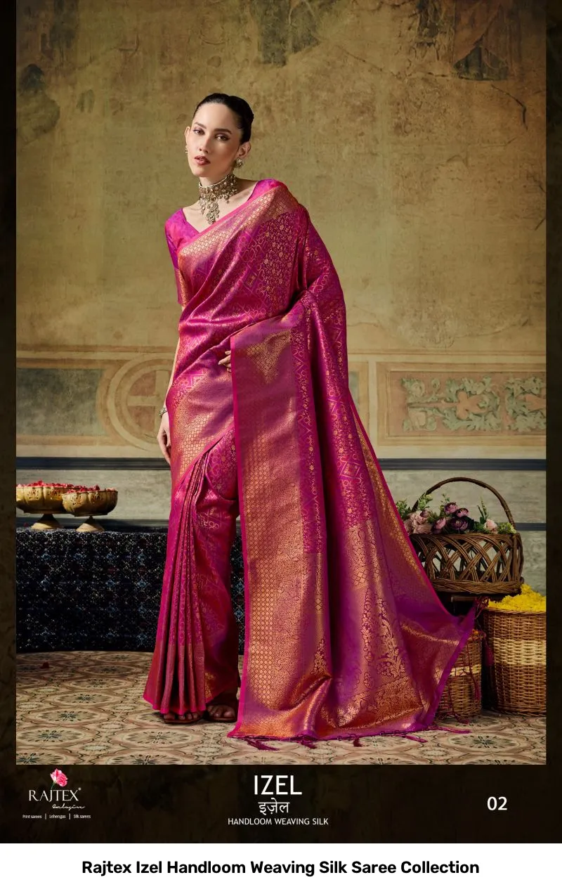 Rajtex Izel Handloom Weaving Silk Saree Collection - Image 8