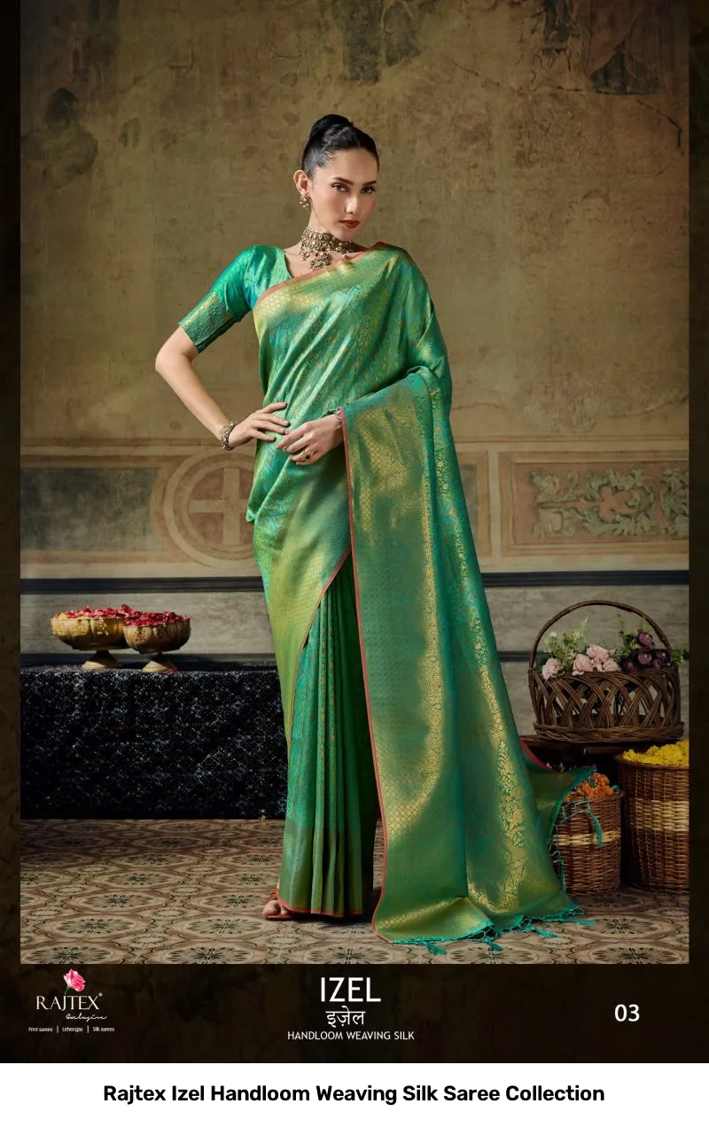 Rajtex Izel Handloom Weaving Silk Saree Collection - Image 9