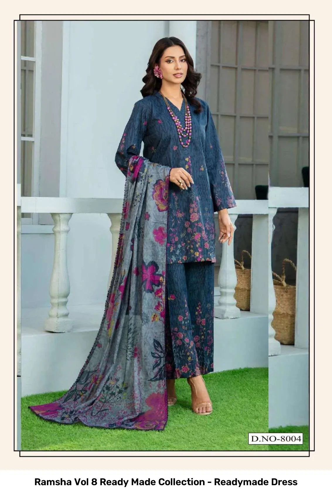 Ramsha Vol 8 Ready Made Collection - Readymade Dress - Image 5
