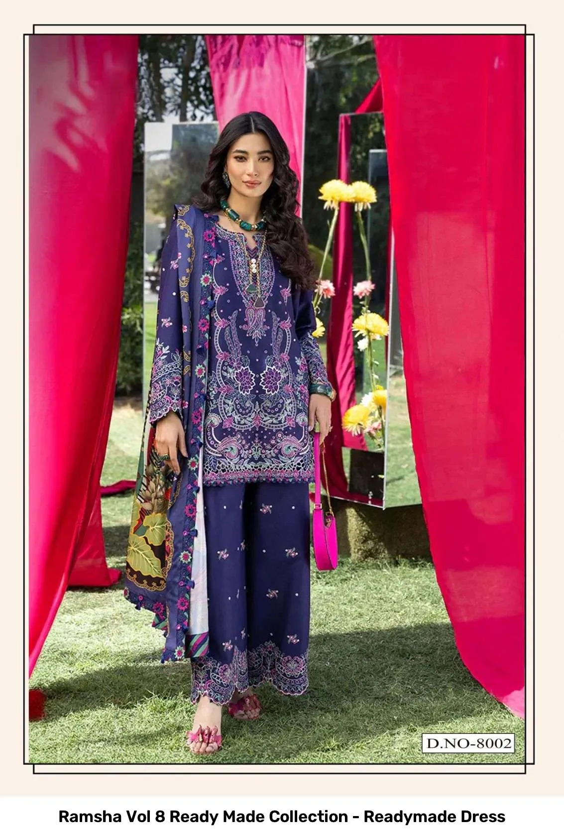 Ramsha Vol 8 Ready Made Collection - Readymade Dress - Image 8