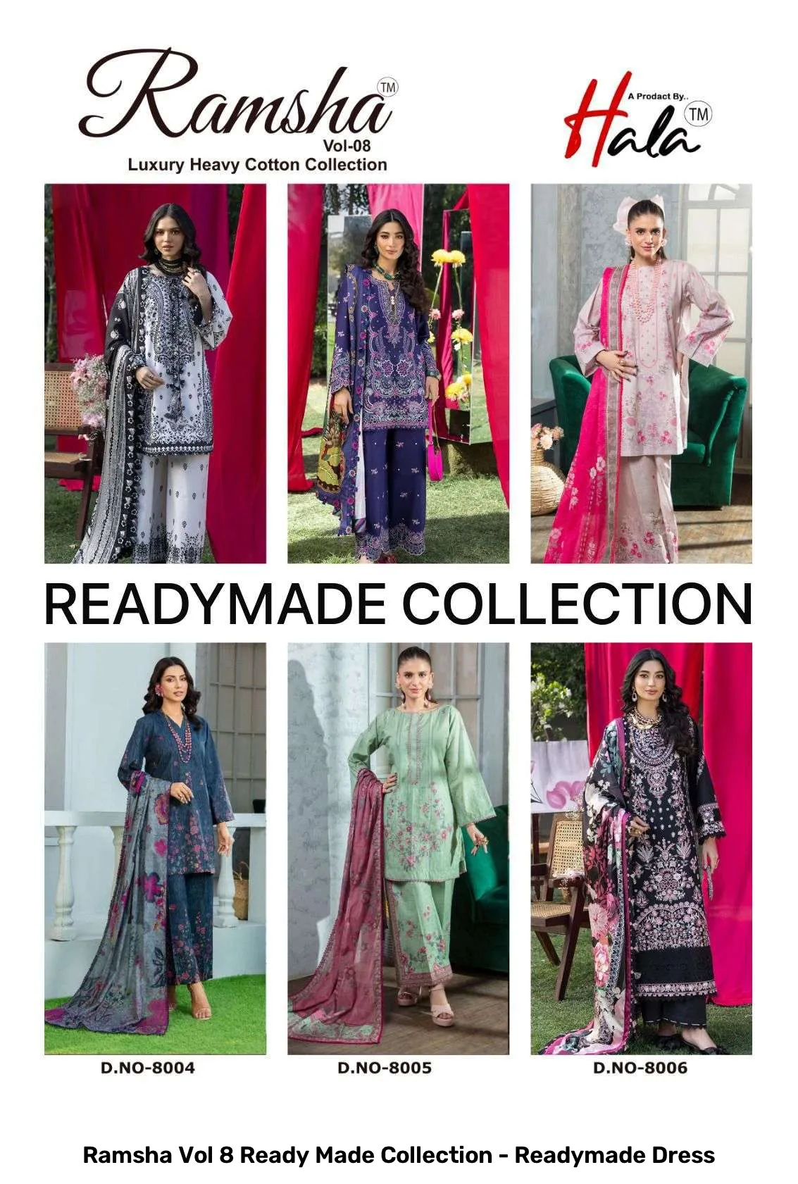 Ramsha Vol 8 Ready Made Collection - Readymade Dress - Image 9