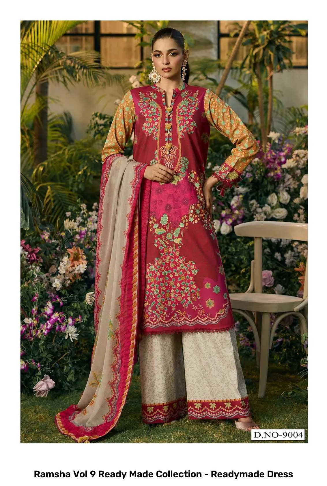 Ramsha Vol 9 Ready Made Collection - Readymade Dress - Image 2