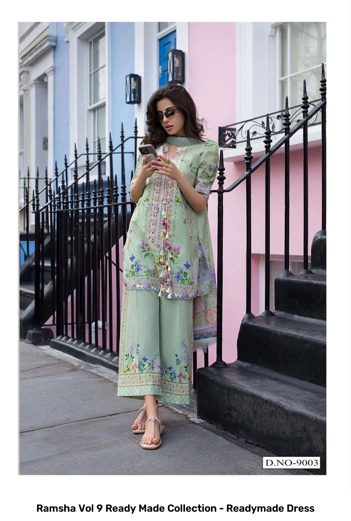 Ramsha Vol 9 Ready Made Collection - Readymade Dress - Image 3