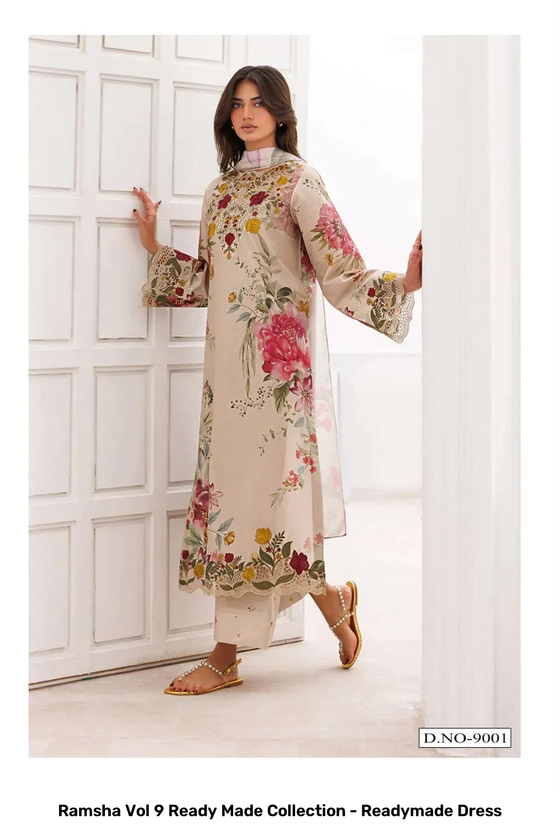 Ramsha Vol 9 Ready Made Collection - Readymade Dress - Image 7