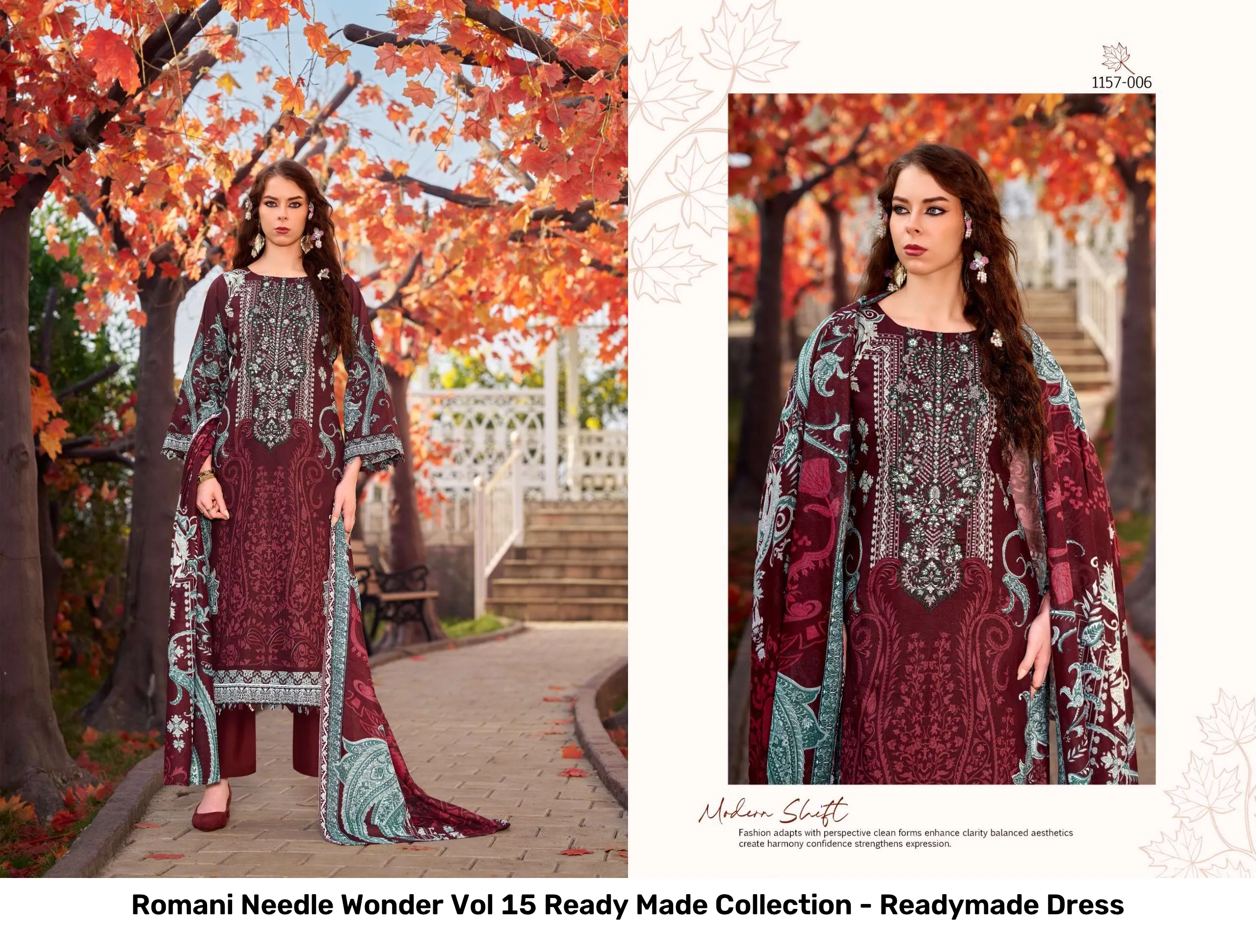 Romani Needle Wonder Vol 15 Ready Made Collection - Readymade Dress - Image 5