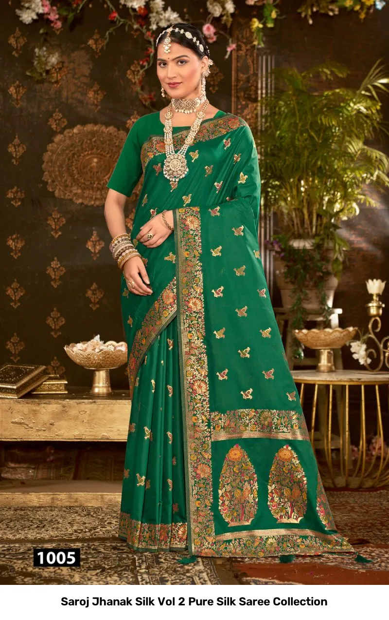 Saroj Jhanak Silk Vol 2 Pure Silk Saree Collection - Image 2