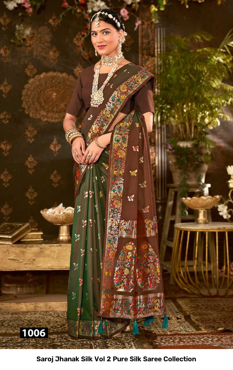Saroj Jhanak Silk Vol 2 Pure Silk Saree Collection - Image 3