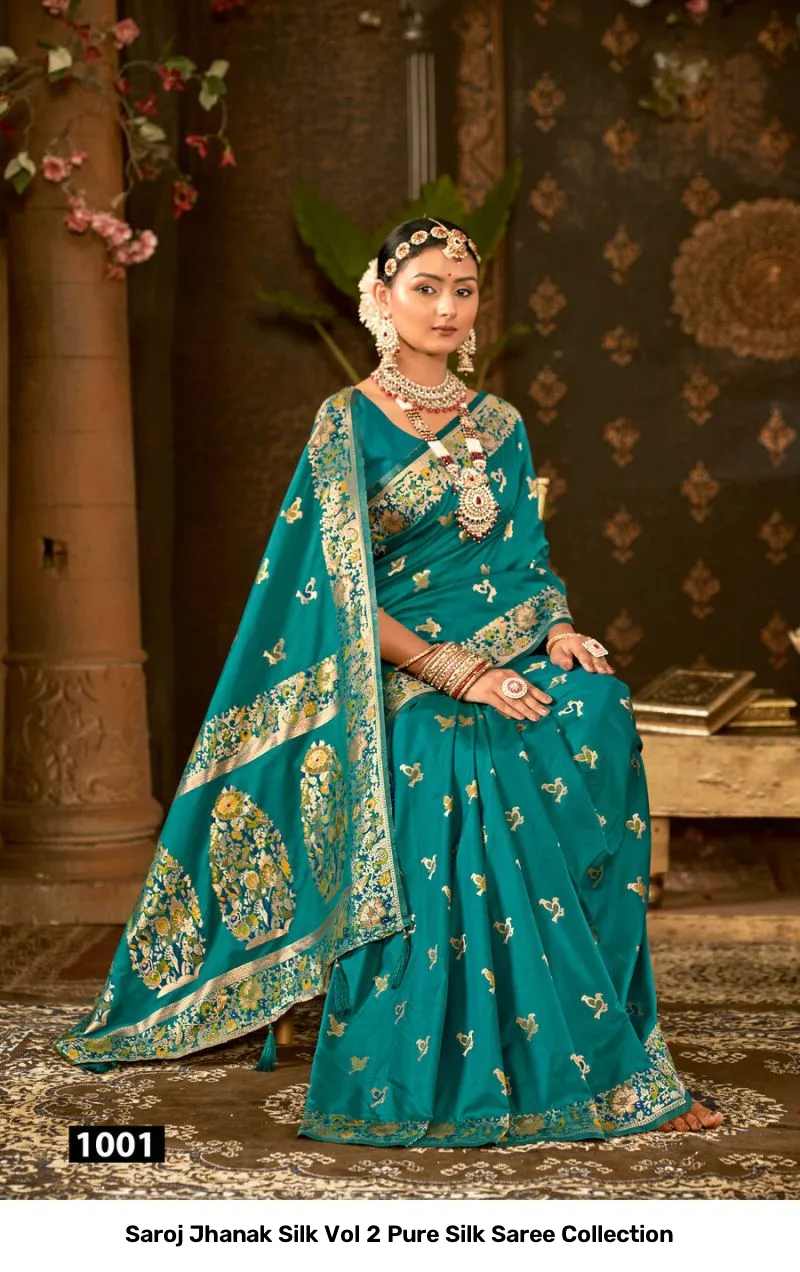 Saroj Jhanak Silk Vol 2 Pure Silk Saree Collection - Image 6