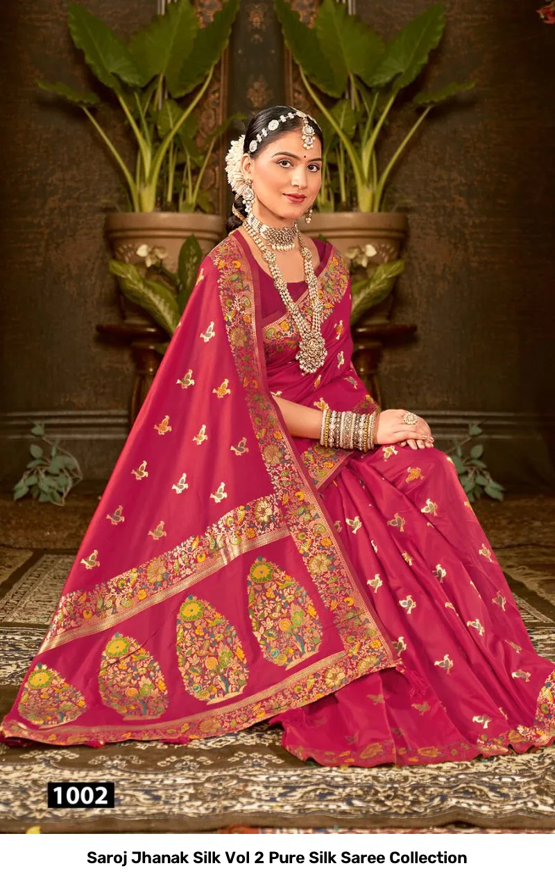 Saroj Jhanak Silk Vol 2 Pure Silk Saree Collection - Image 7