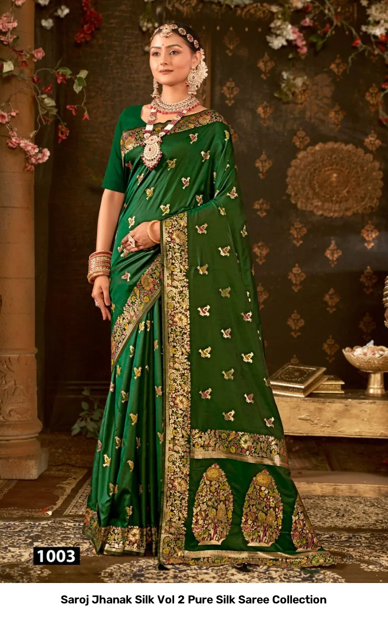 Saroj Jhanak Silk Vol 2 Pure Silk Saree Collection - Image 8