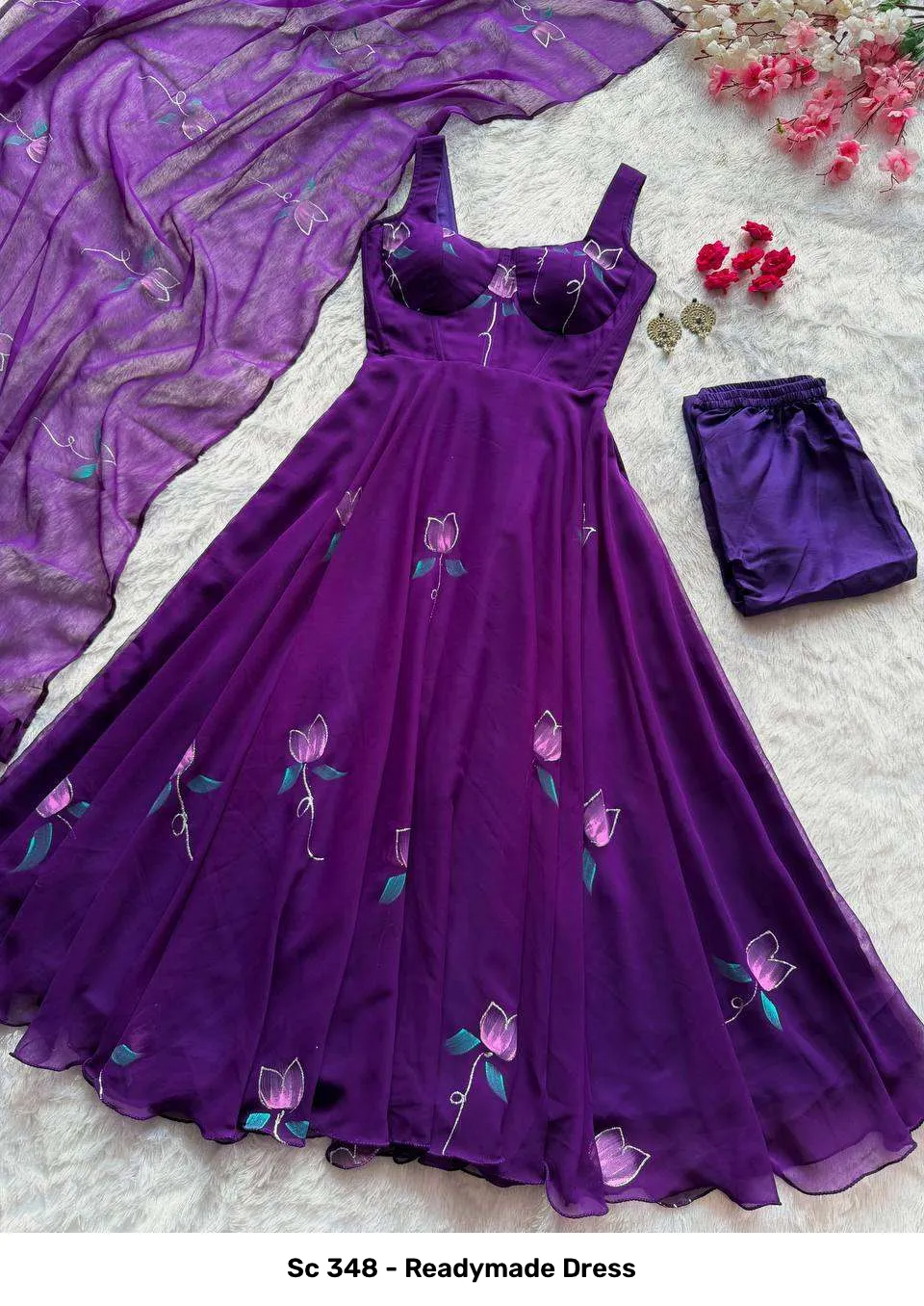 Sc 348 - Readymade Dress - Image 2