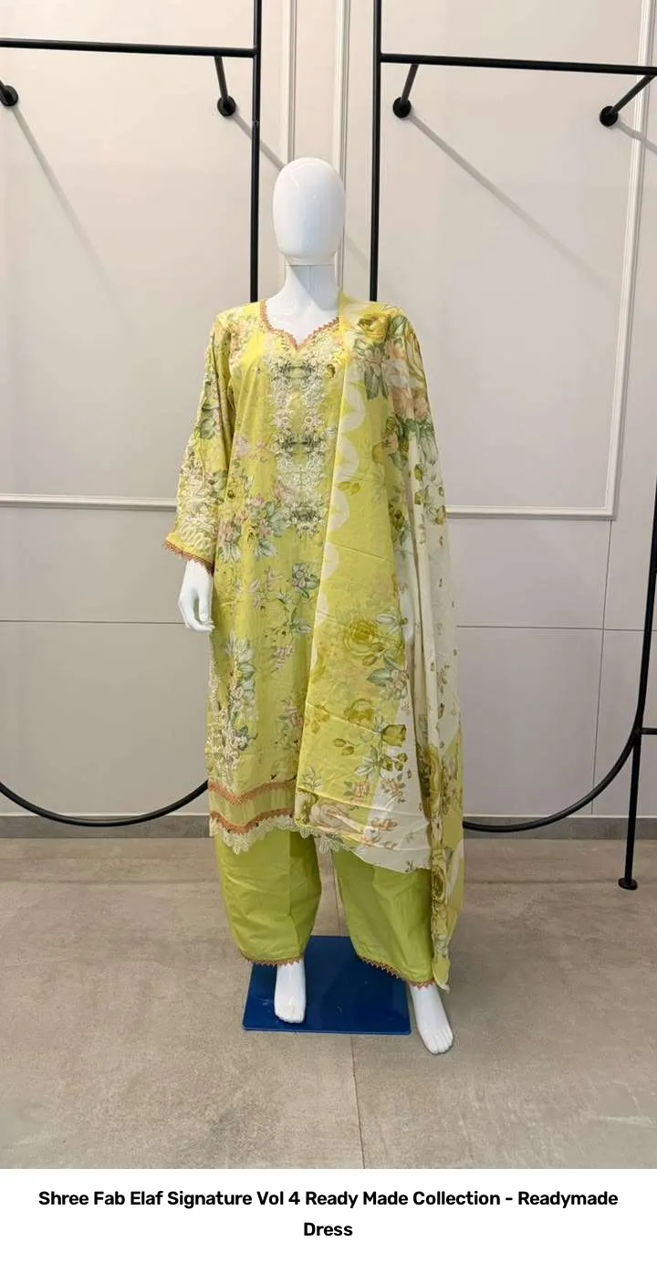 Shree Fab Elaf Signature Vol 4 Ready Made Collection - Readymade Dress - Image 4