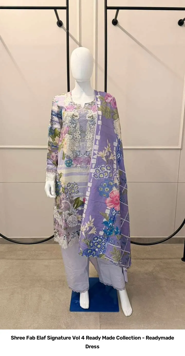 Shree Fab Elaf Signature Vol 4 Ready Made Collection - Readymade Dress - Image 7