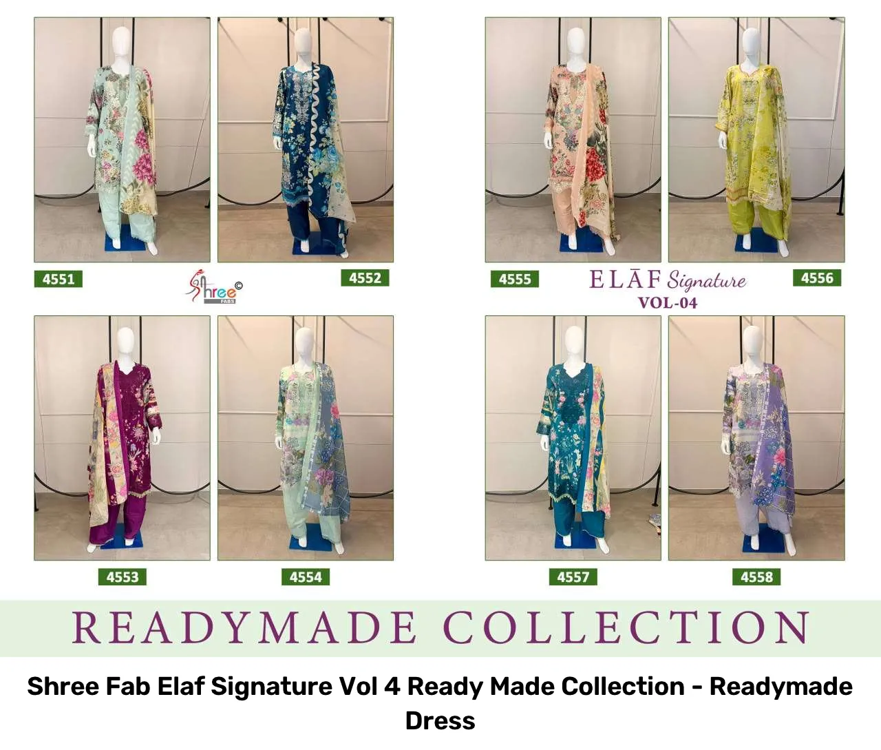 Shree Fab Elaf Signature Vol 4 Ready Made Collection - Readymade Dress - Image 9