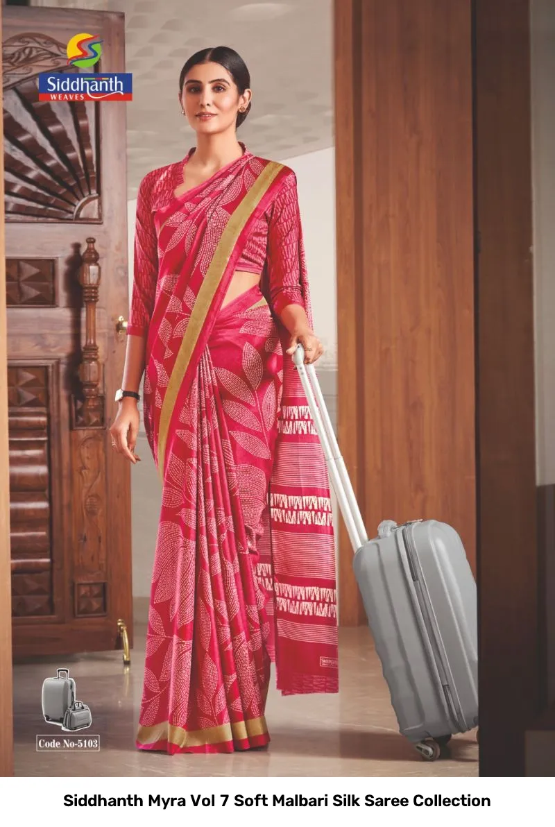 Siddhanth Myra Vol 7 Soft Malbari Silk Saree Collection